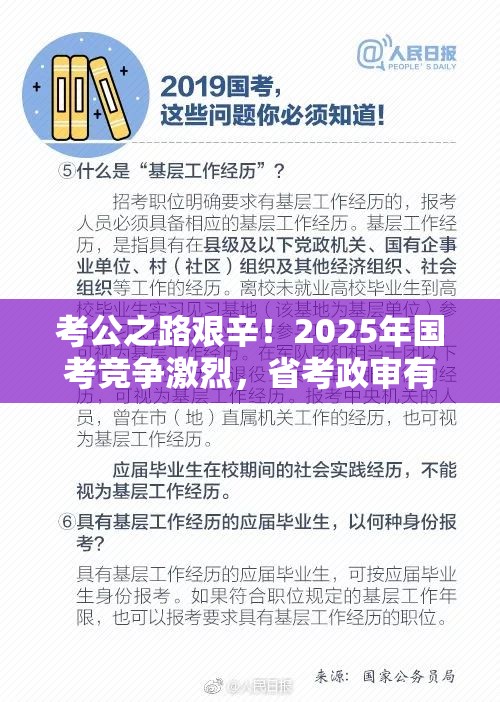 考公之路艰辛！2025年国考竞争激烈，省考政审有这些风险