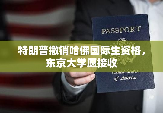 特朗普撤销哈佛国际生资格，东京大学愿接收
