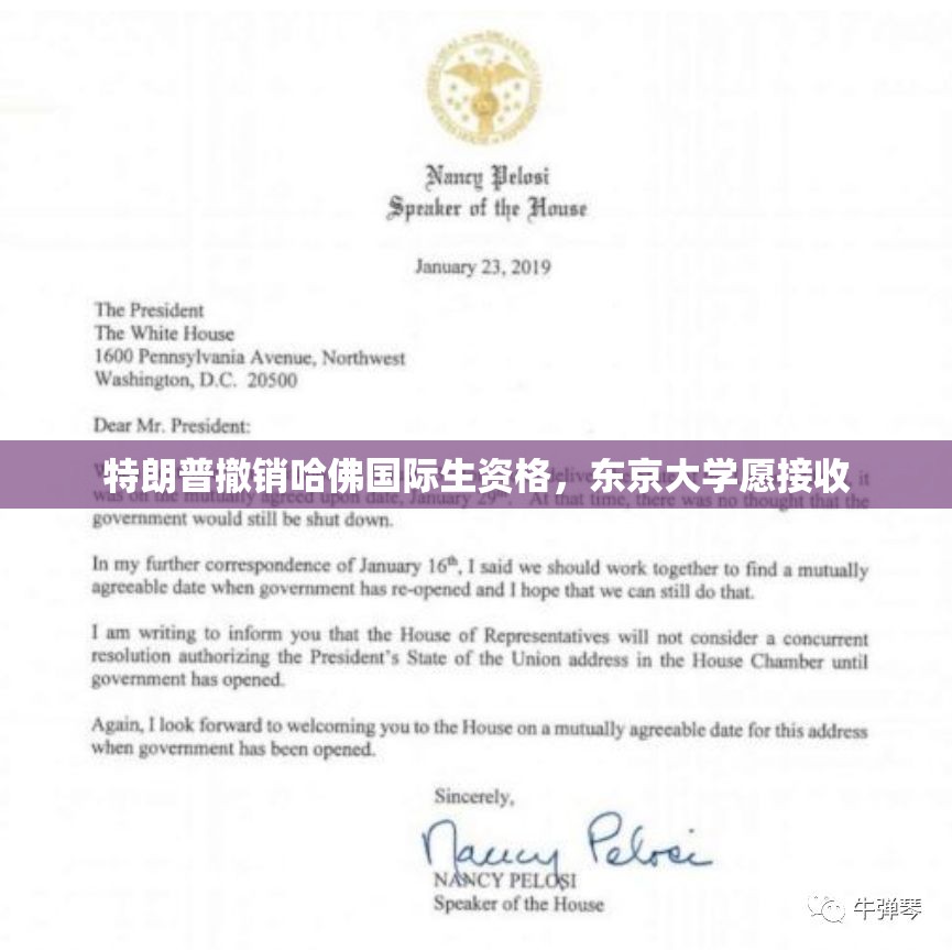 特朗普撤销哈佛国际生资格，东京大学愿接收
