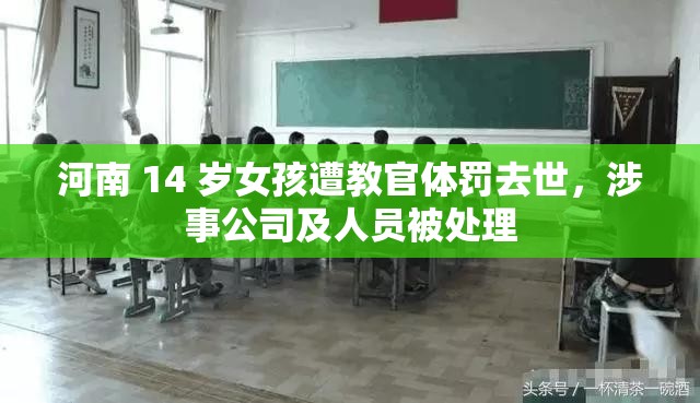 河南 14 岁女孩遭教官体罚去世，涉事公司及人员被处理